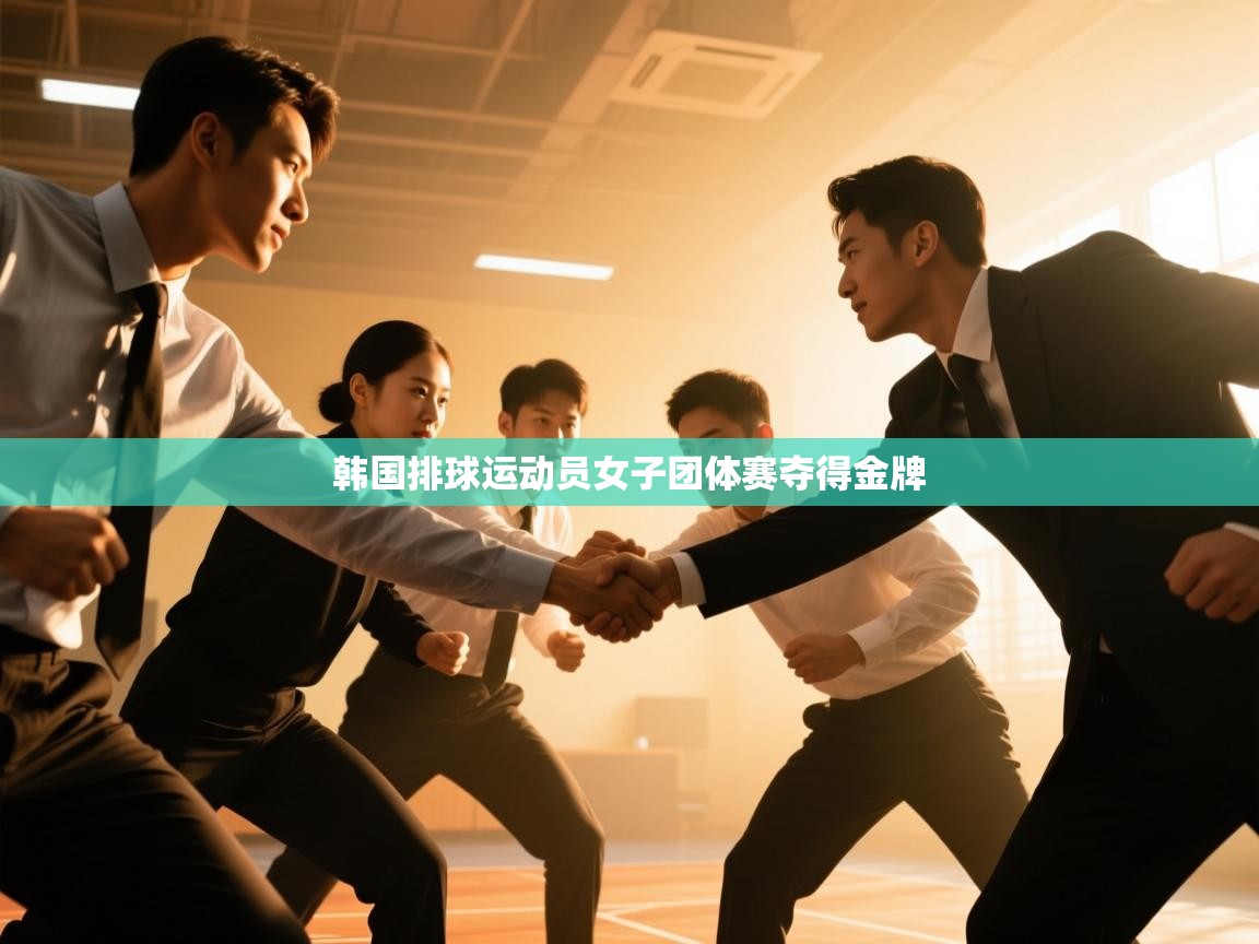 韩国排球运动员女子团体赛夺得金牌 第1张