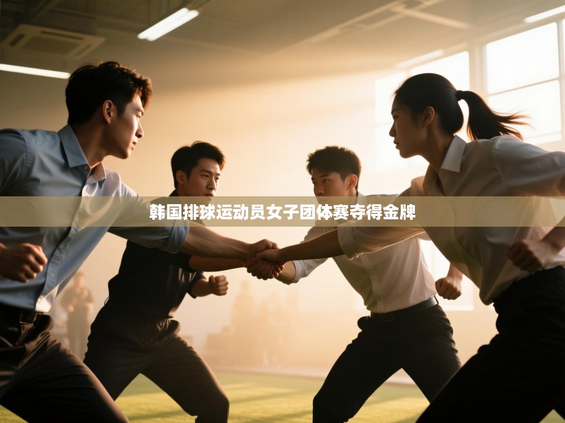 韩国排球运动员女子团体赛夺得金牌 第2张